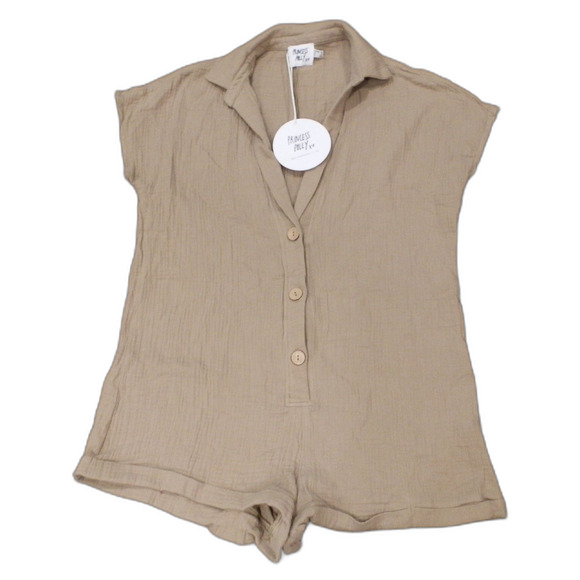 Princess Polly Vixen Romper Taupe Tan Light Brown Women's Size 4 NWT - Picture 1 of 2